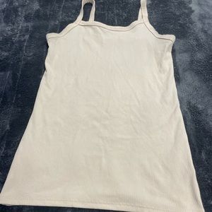 cream color tank top